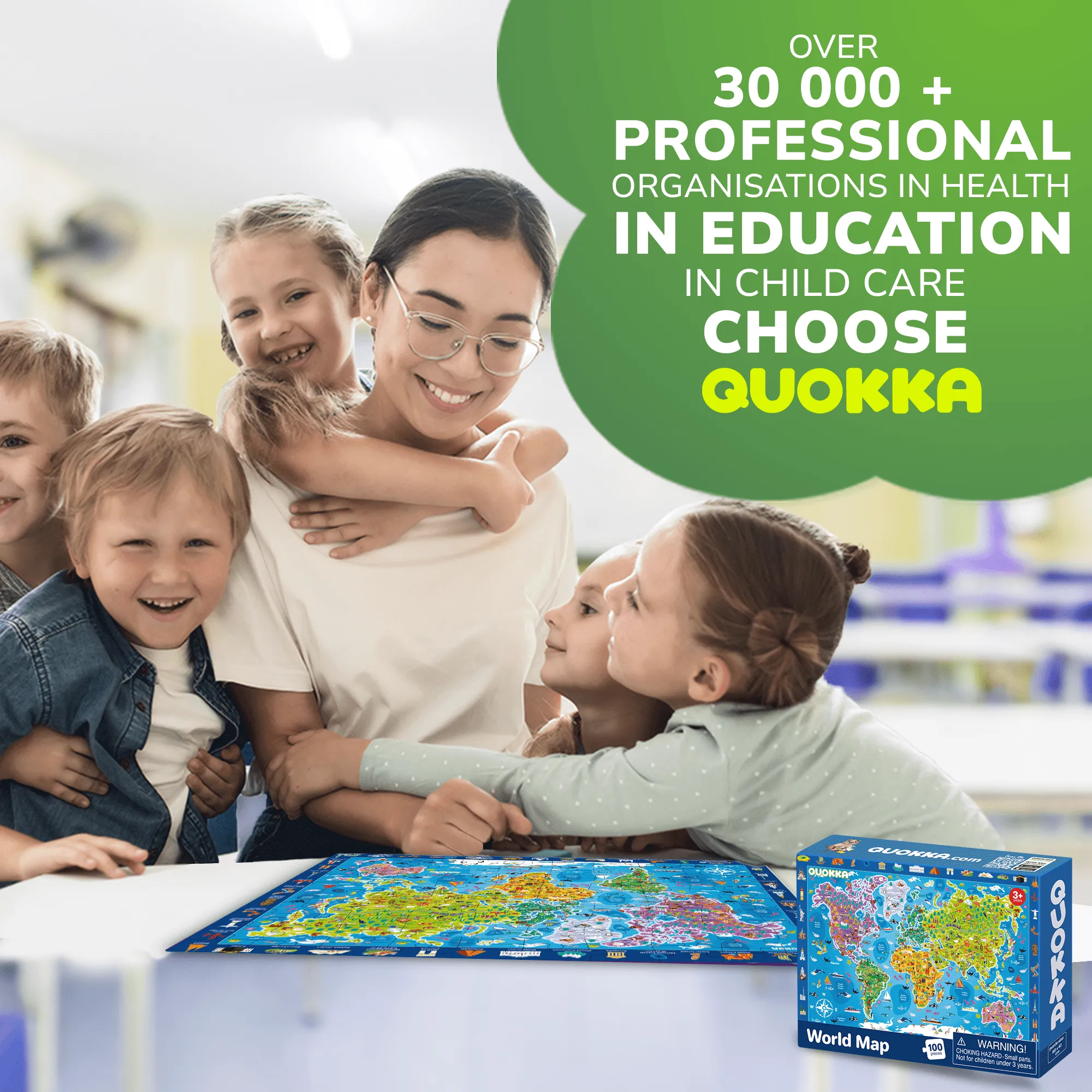 100 Pcs Search & Find Puzzles for Kids Maps & Space