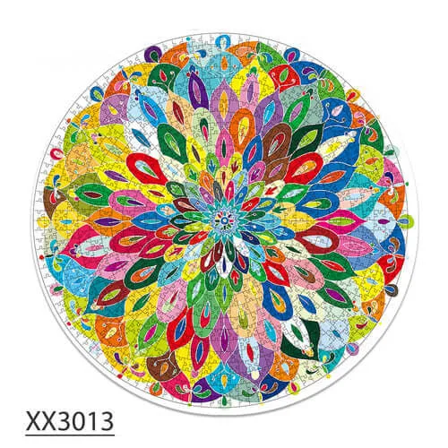 1000-Pc Round Peacock Feather Puzzle | KidsToyLover