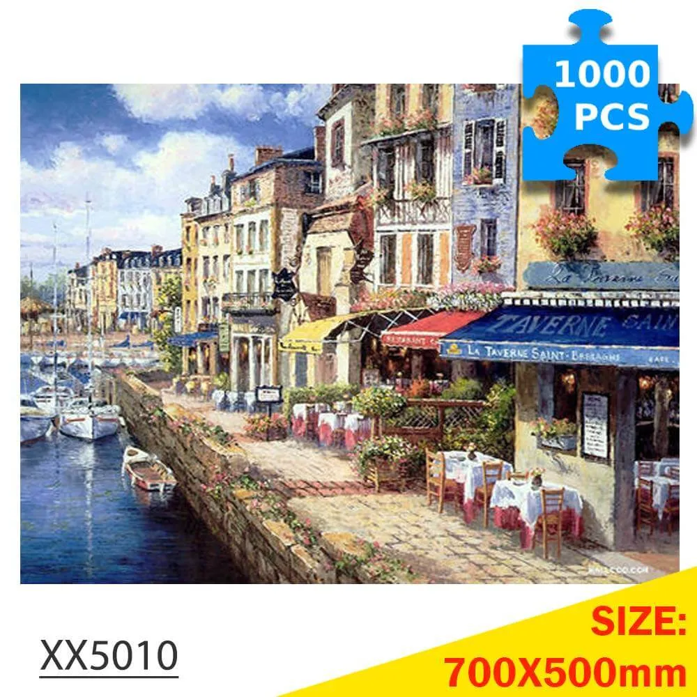 1000-Pc Seaside Town Puzzle Experience | KidsToyLover