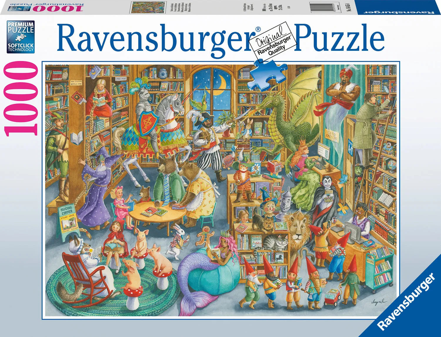 1000pc Puzzle - Midnight At the Library