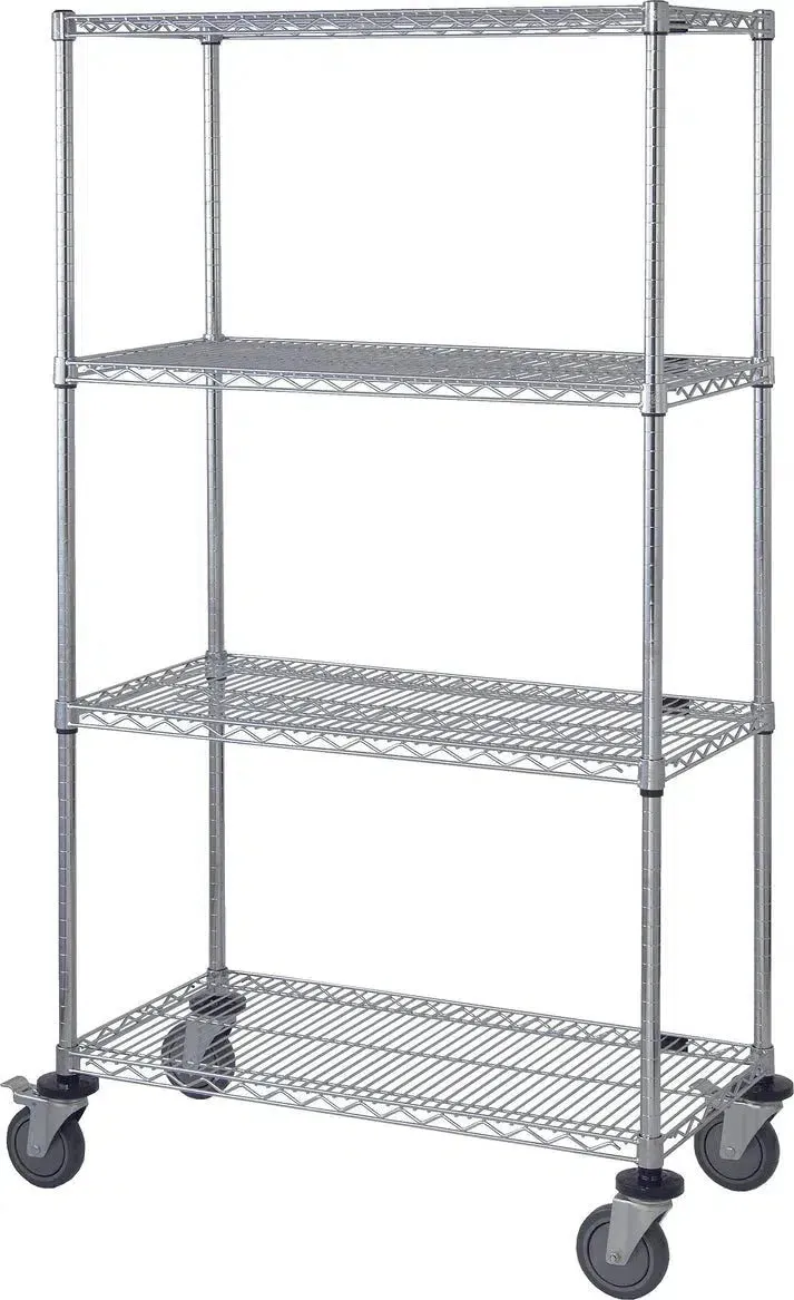18" x 42" Stainless Shelving on Wheels