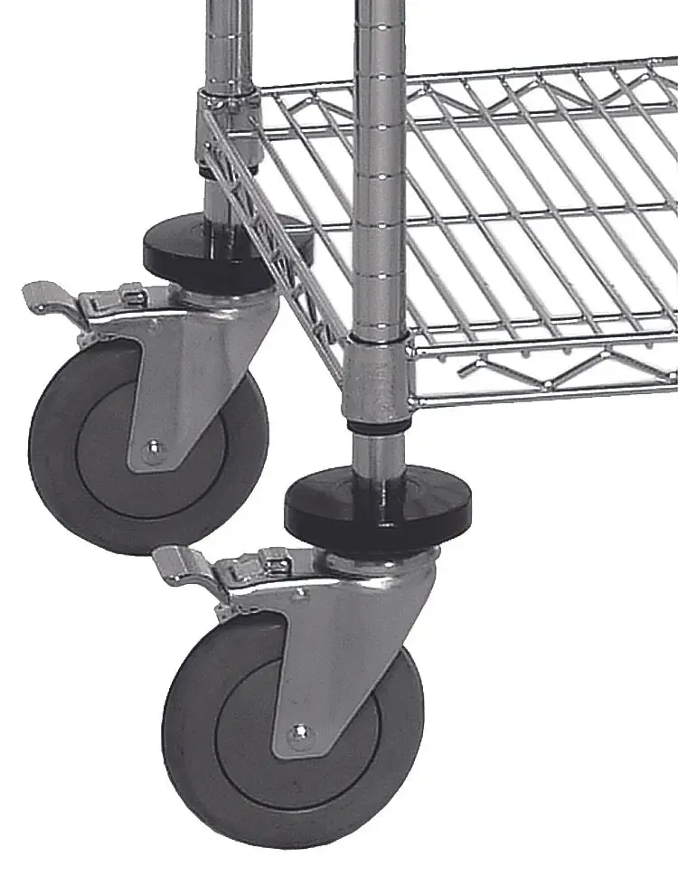 18" x 72" Gray Shelving on Wheels
