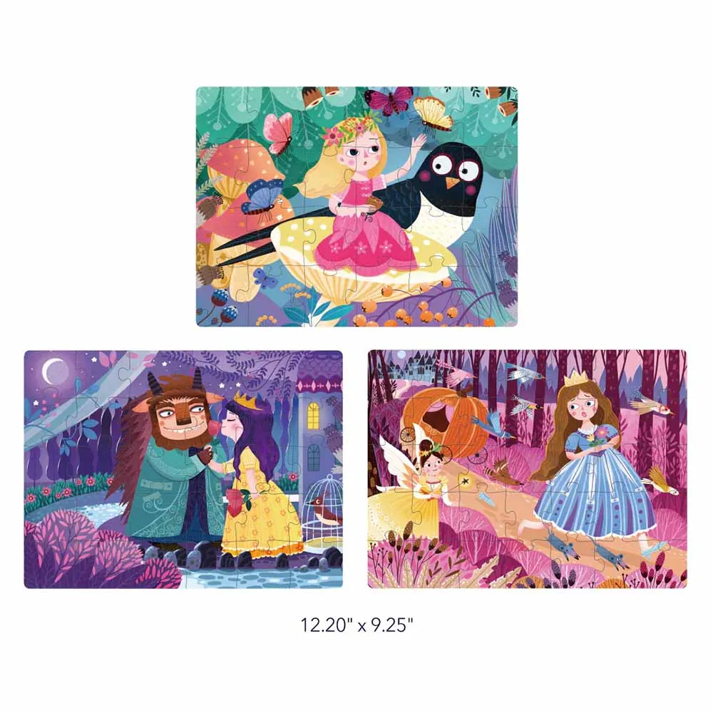 3-in-1 Level Up Puzzles: Level 3 Princesses