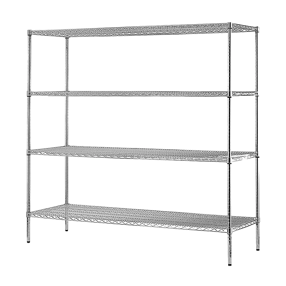 3 - Modular Wire Storage Shelf | Dimensions: 1500 x 600 x 1800mm | Steel Shelving