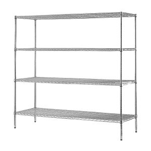 3 - Modular Wire Storage Shelf | Dimensions: 1500 x 600 x 1800mm | Steel Shelving