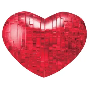 3D Crystal Puzzle: Heart Red