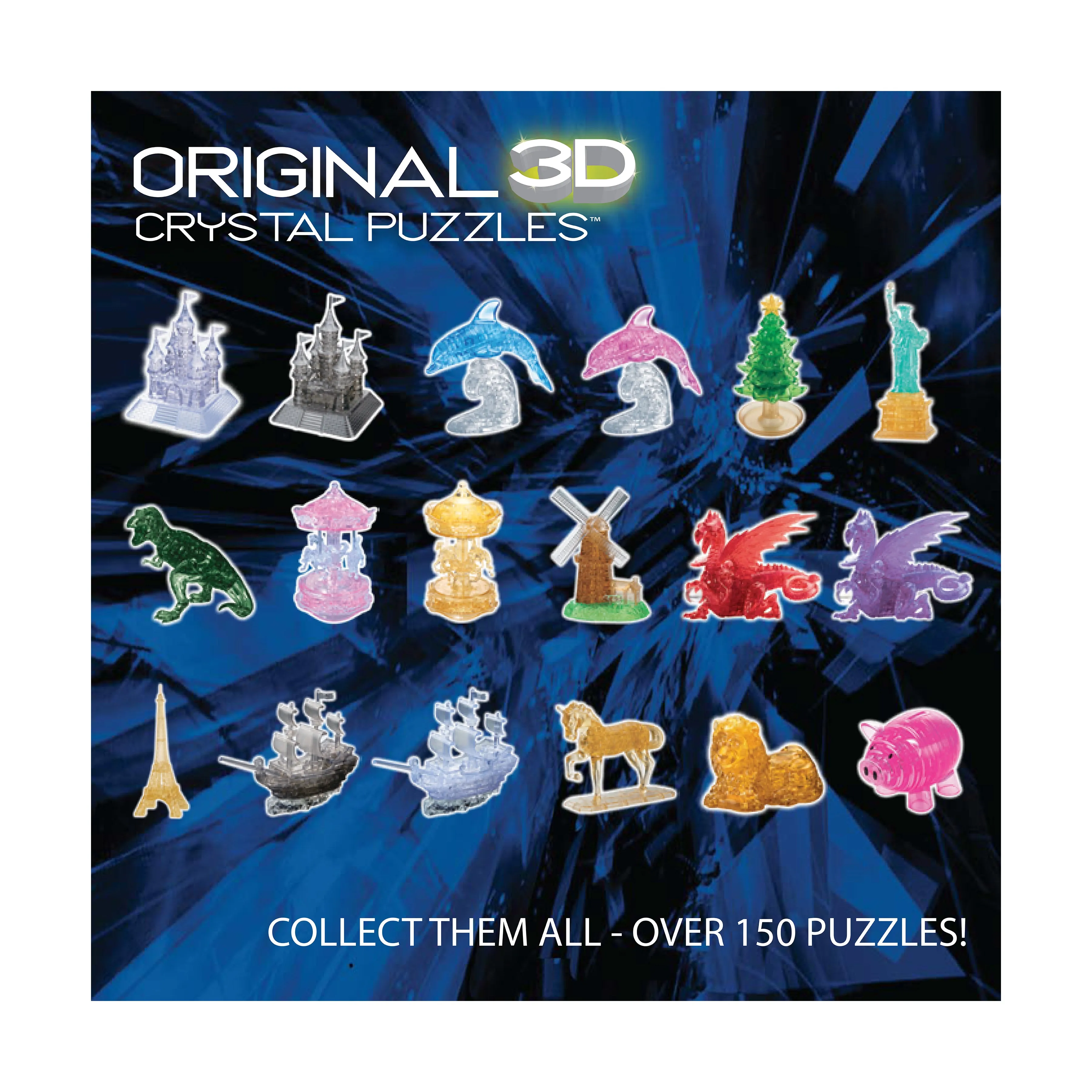 3D Crystal Puzzle - Hedgehog (Pink): 55 Pcs