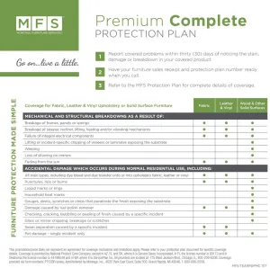 5 Year Furniture Protection Plan