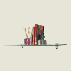 6" X 24" Cardinal Floating Glass Shelves - 2 Brackets Included with Each Shelf