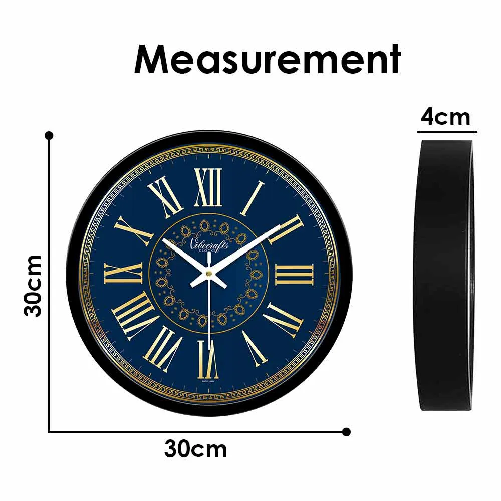 Abstract Blue Background Printed Designer Wall Clock