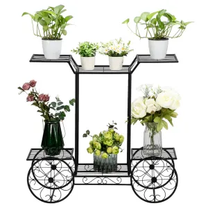 ALICIAN 6 Detachable Plant Stand Car Shape Corner Plant Shelf