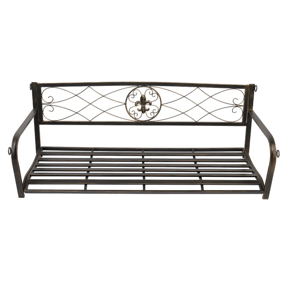 ALICIAN Flat Iron Tube Double Swing Chair with Back Thin Line