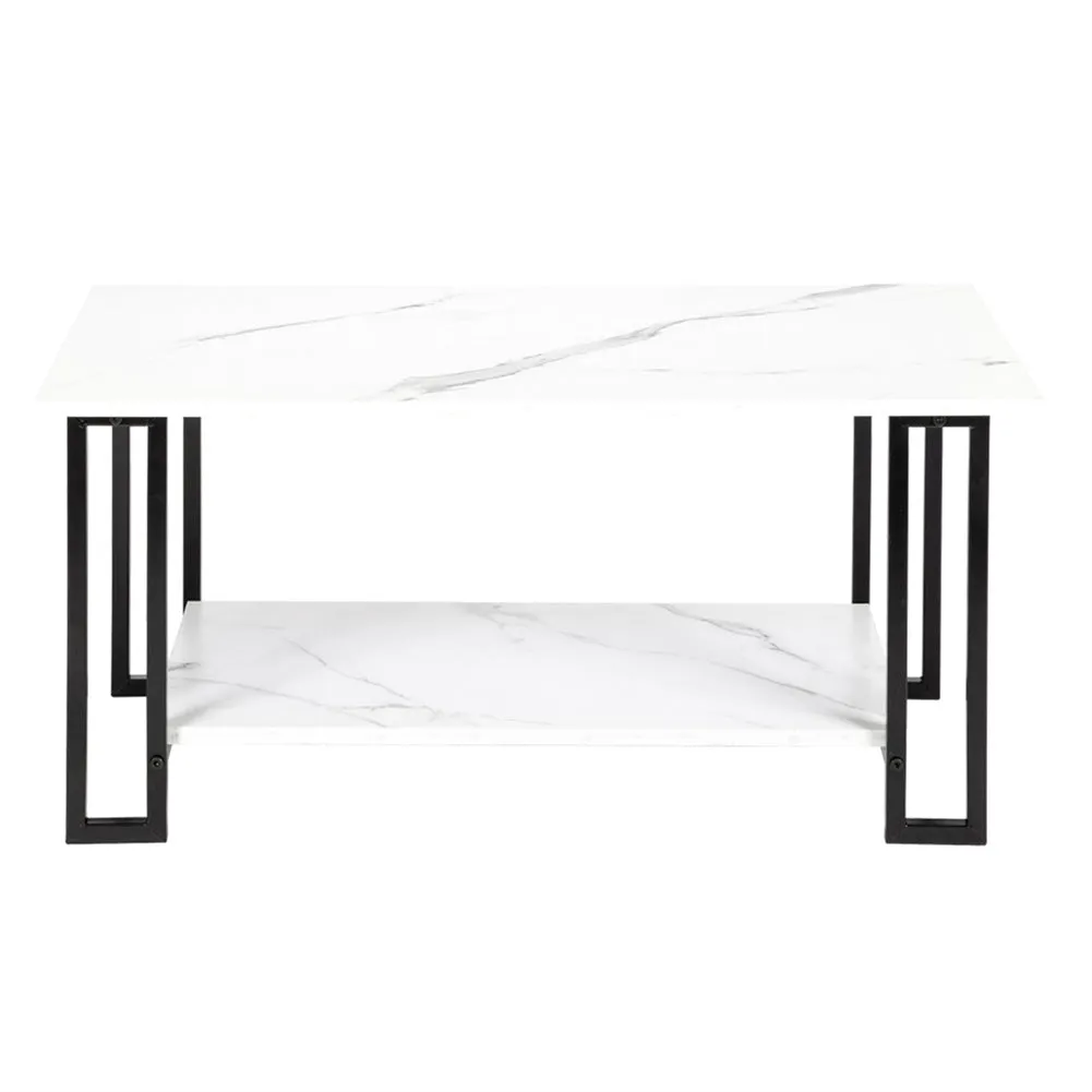 AMYOVE 2 Layers 1.5cm Thick Rectangle Coffee Table