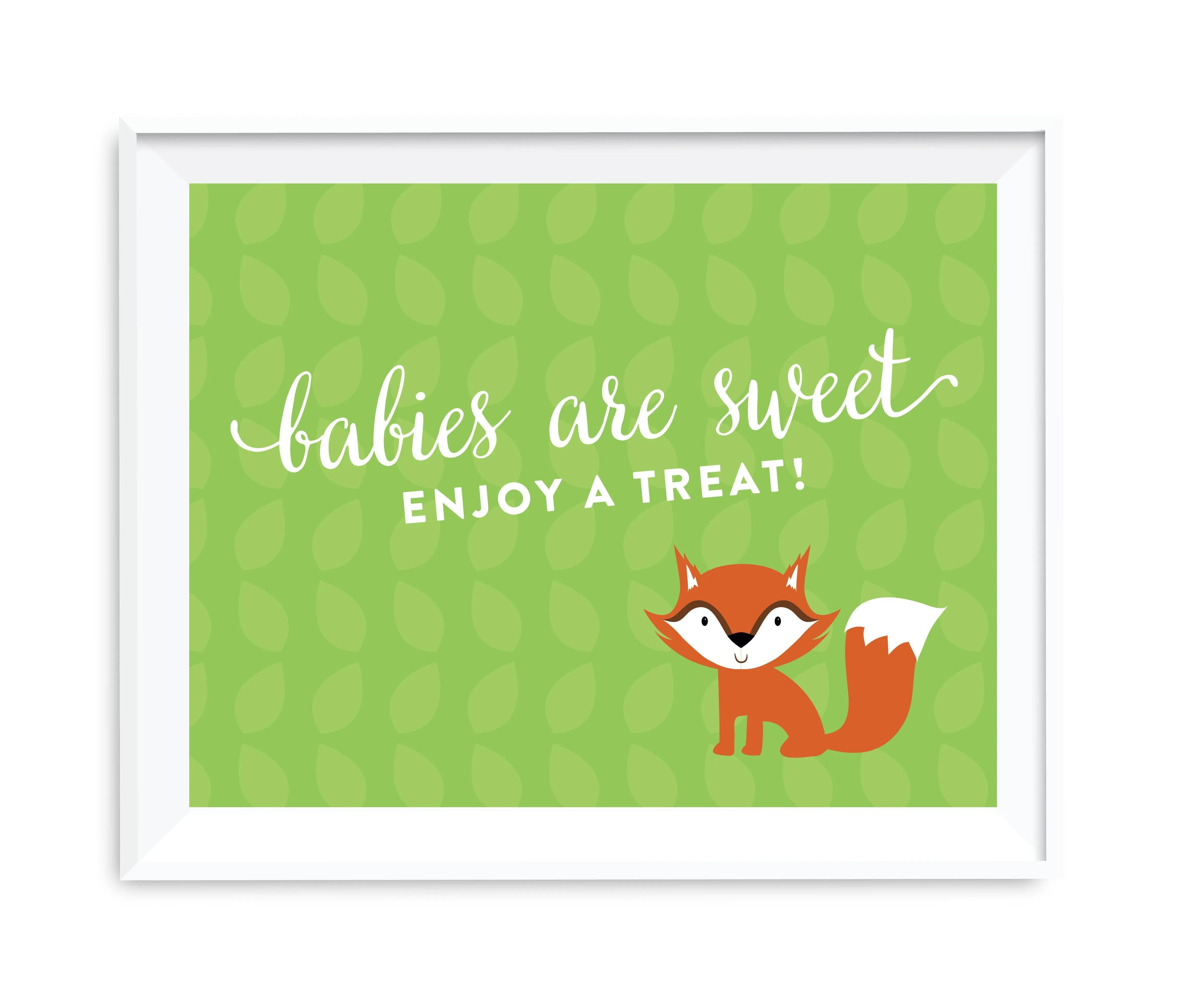Andaz Press 8.5 x 11 Woodland Forest Baby Shower Party Signs