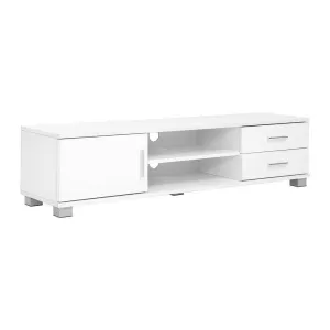 Artiss 120cm TV Stand Entertainment Unit Storage Cabinet Drawers Shelf White