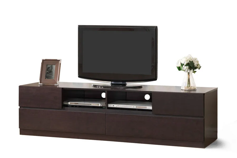 Baxton Studio Lovato Dark brown TV Stand