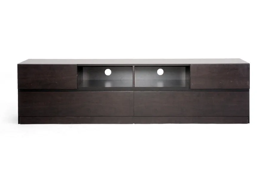 Baxton Studio Lovato Dark brown TV Stand
