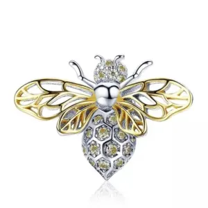 Beautiful Bee Charm - 925 Sterling Silver