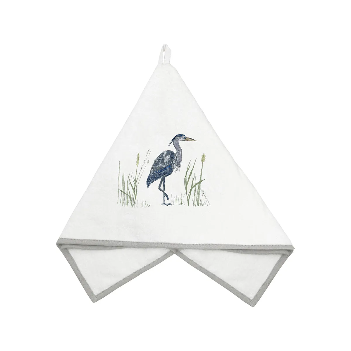 Blue Heron Terrycloth Guest Towel