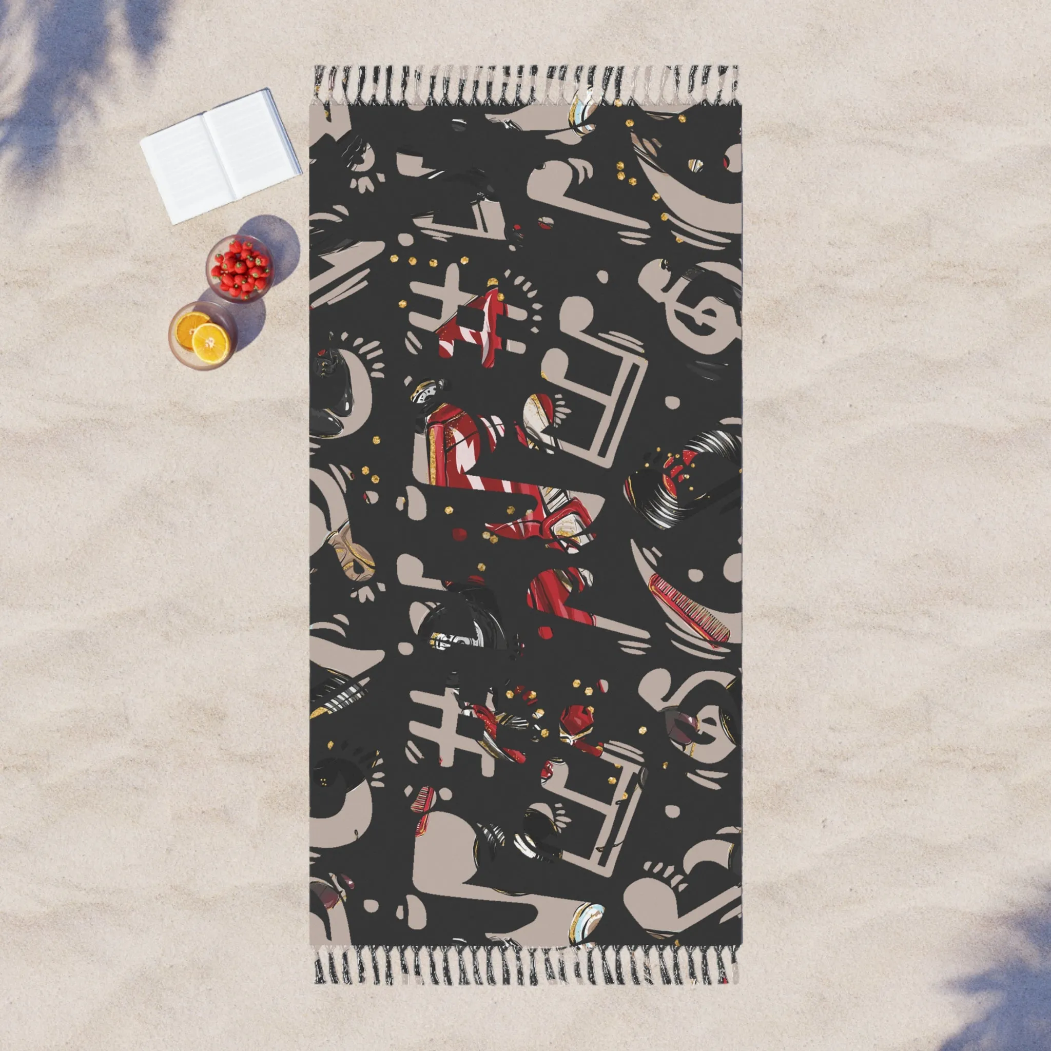 Boho Beach Towel, Music