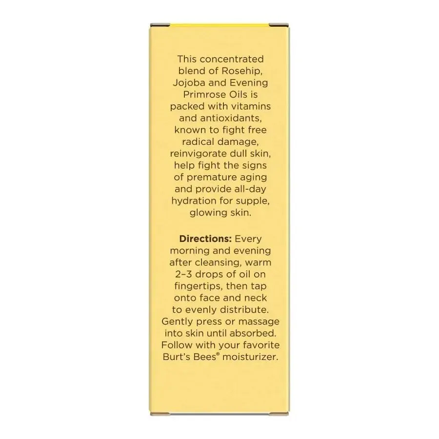 Burt's Bees Facial Oil with Rosehip Seed Extract 0.51 fl. oz. Oil