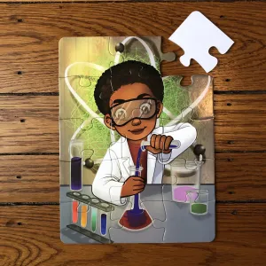 Chemistry Boy Puzzle (9in x 12in w/15 pieces)
