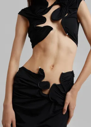 Christopher Esber - Venus Crop Top in Black