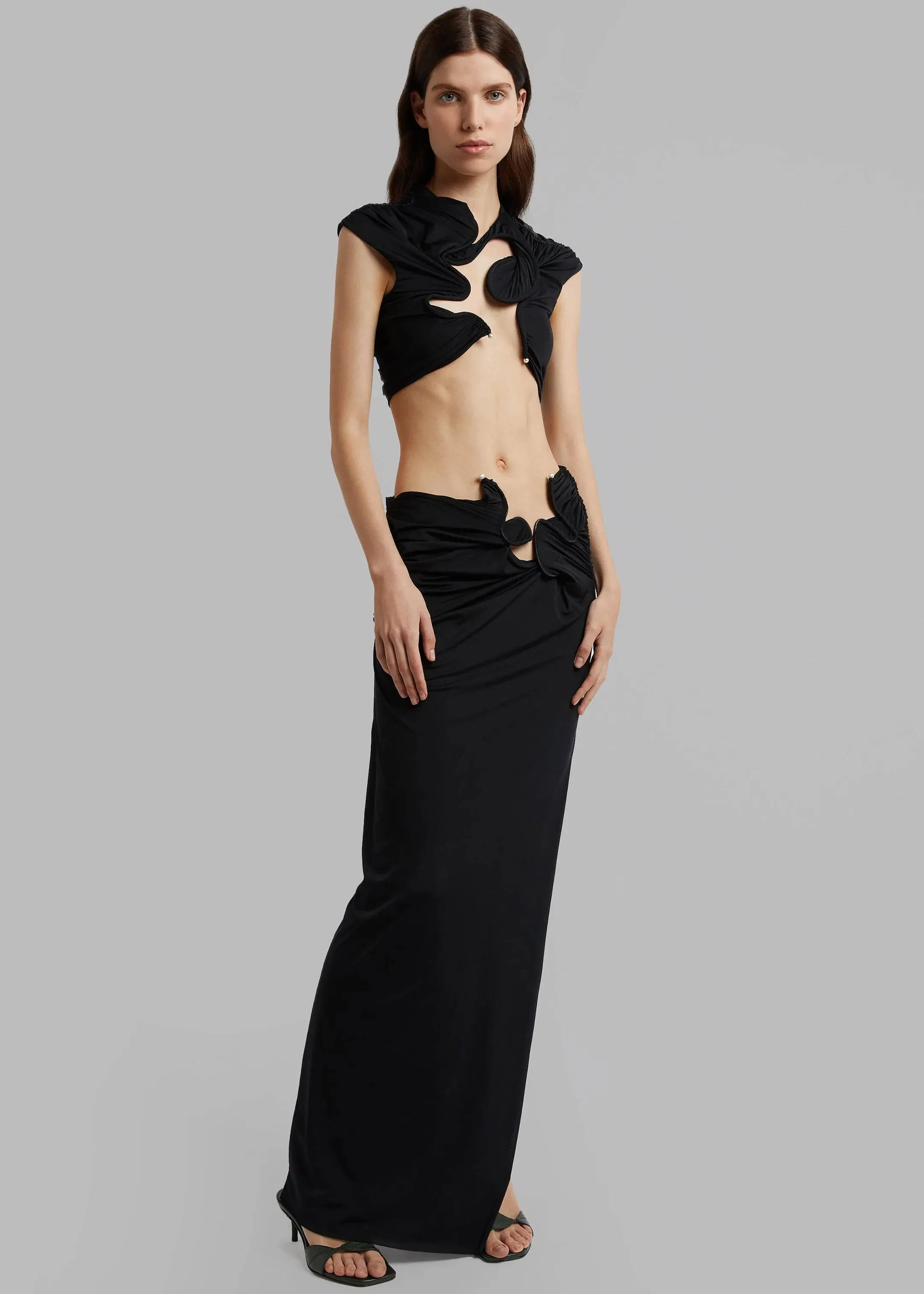 Christopher Esber - Venus Crop Top in Black