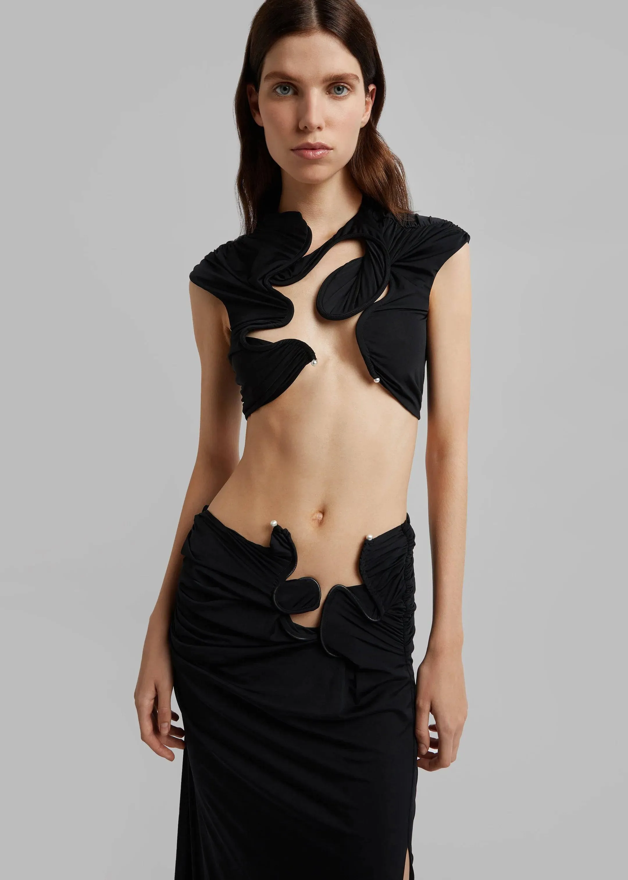 Christopher Esber - Venus Crop Top in Black