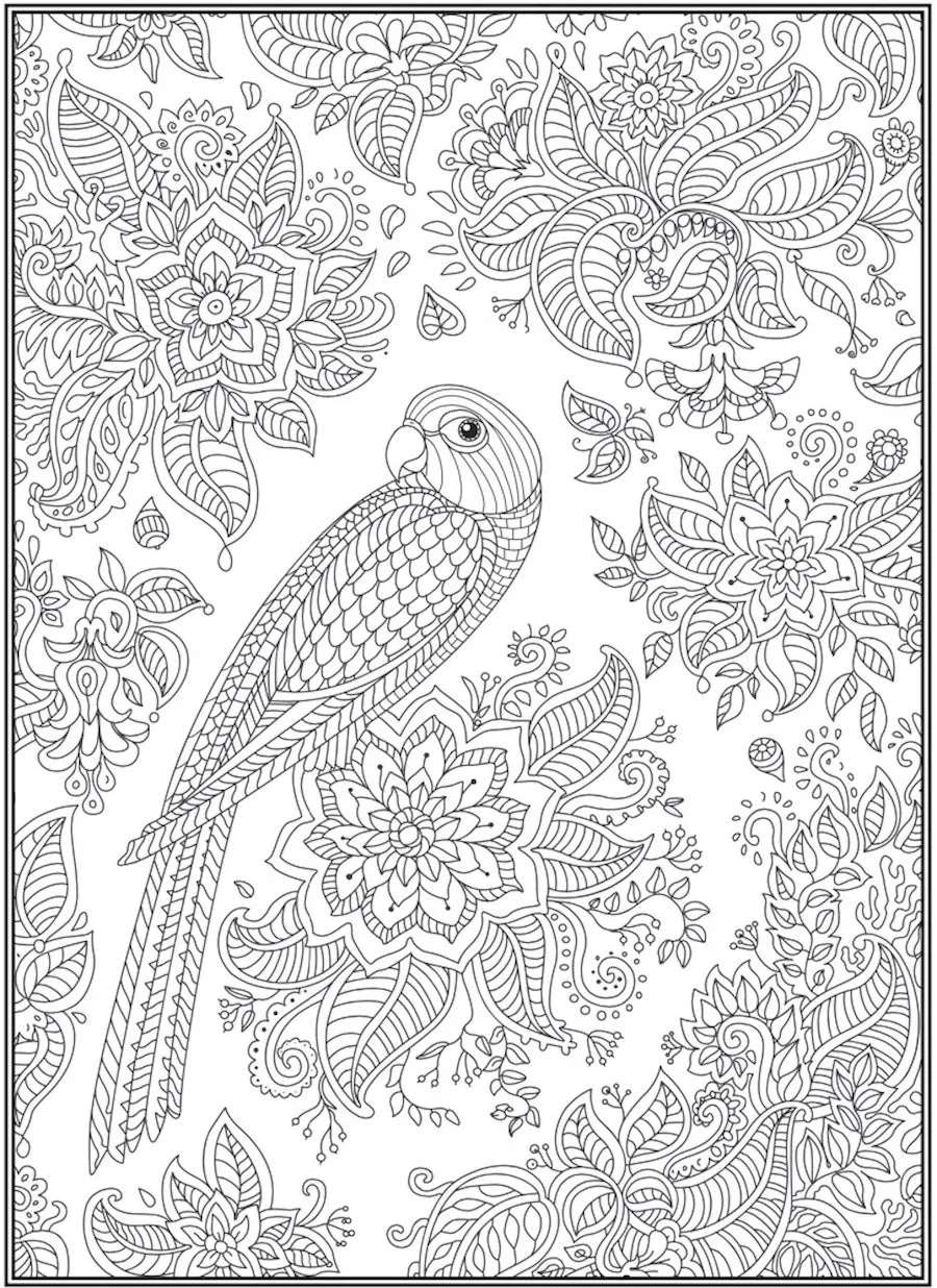 Color Your Way To Happiness - 32 Designs, Serene Birds, Soothing Mandalas, Calming Flowers, Adult Coloring, Relaxation, De-Stress, Artistic Expression, Colored Pencils, Creativity & Mindful Breathing!