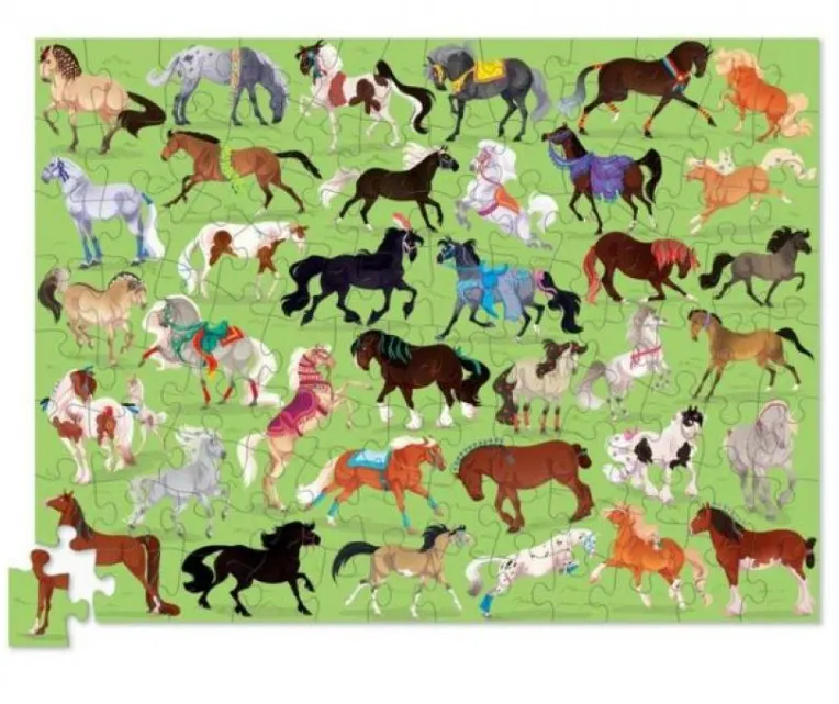 Croc Creek 100Pc 36 Animal Puzzle Horses