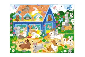Crocodile Creek 50-Piece Bunny House Puzzle