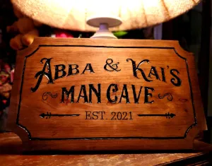 Custom Hand-Carved Wood Signs - Uniquely Crafted and Specially Designed for Your Personal Style