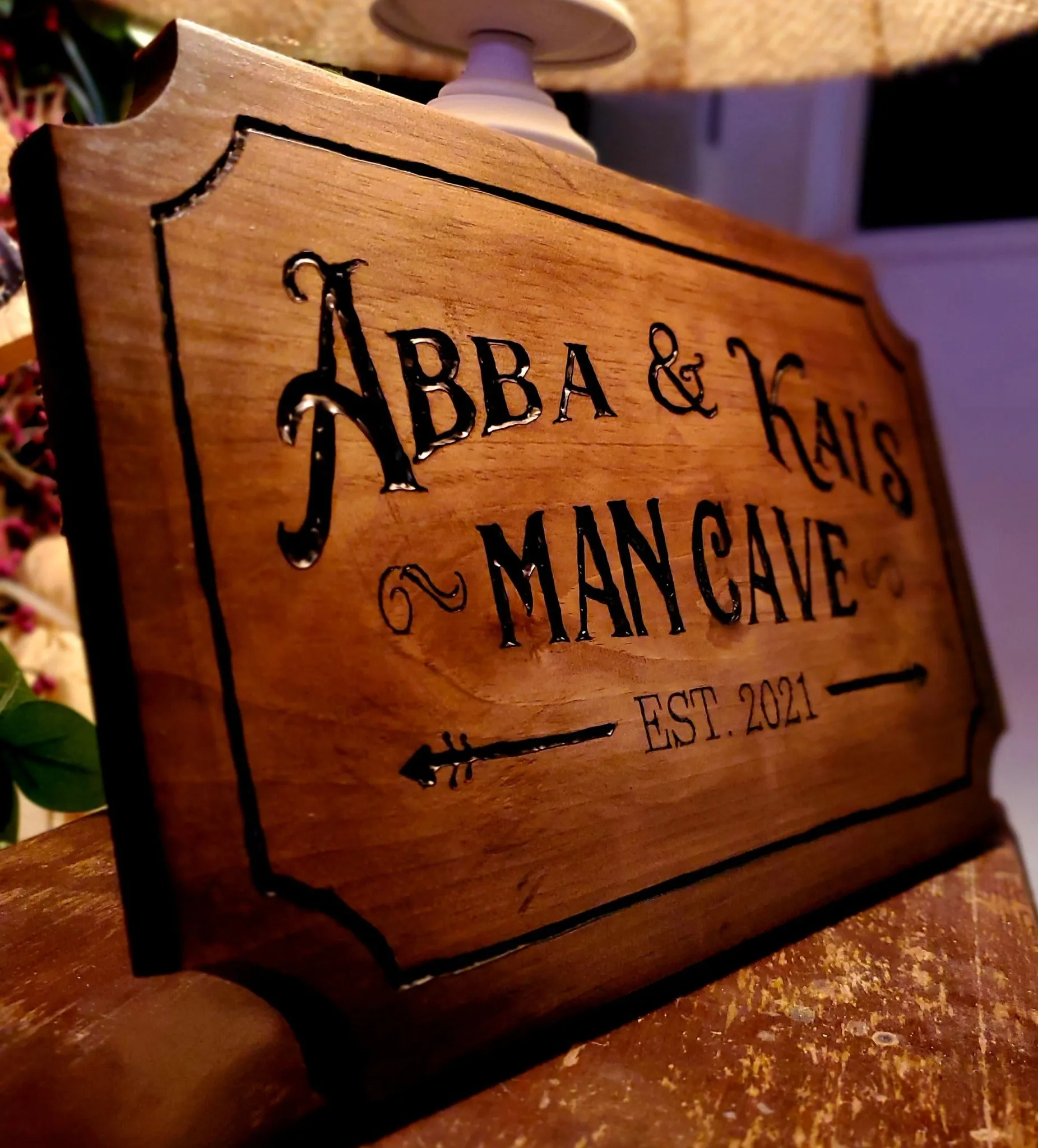 Custom Hand-Carved Wood Signs - Uniquely Crafted and Specially Designed for Your Personal Style