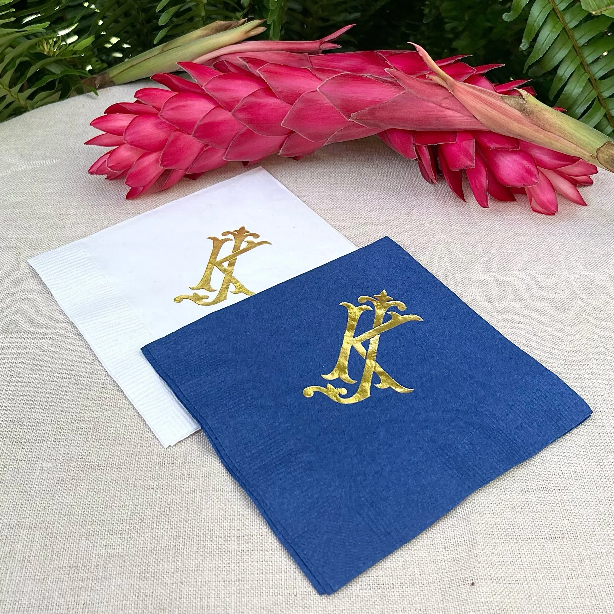 Custom Monogrammed 3ply Napkins