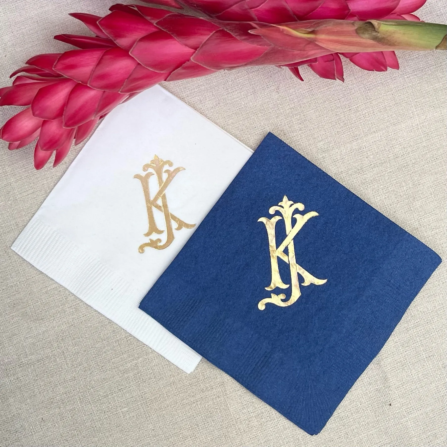 Custom Monogrammed 3ply Napkins