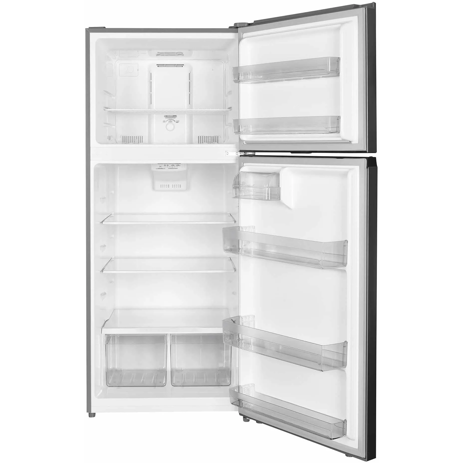 Danby 28-inch, 18 cu. ft. Freestanding Top Freezer Refrigerator DFF176B1SLDB
