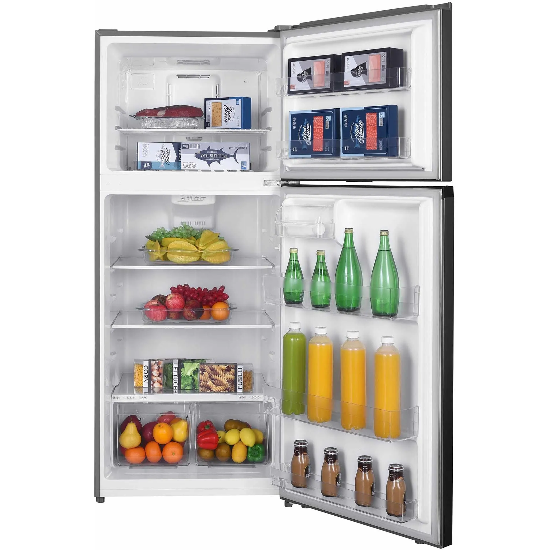 Danby 28-inch, 18 cu. ft. Freestanding Top Freezer Refrigerator DFF176B1SLDB