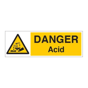 DANGER Acid Sign