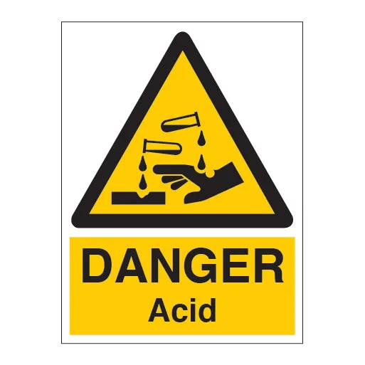 DANGER Acid Sign