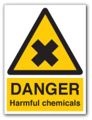 DANGER Harmful chemicals