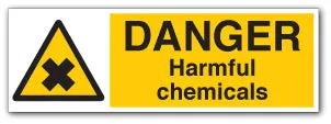 DANGER Harmful chemicals