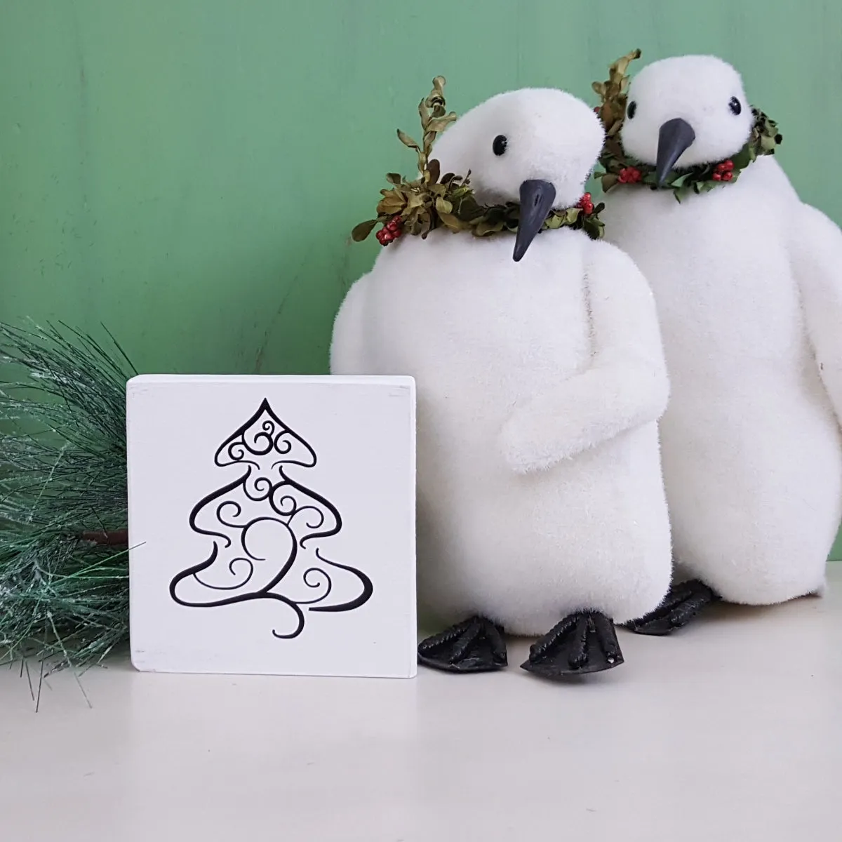Decorative Wood Tile | Christmas Tree