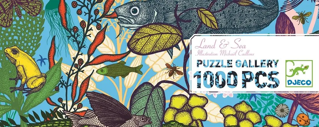 Djeco - Puzzle Gallery 1000pc - Land and Sea