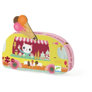 Djeco Silhouette Puzzle - The Ice Cream Truck 16 pcs