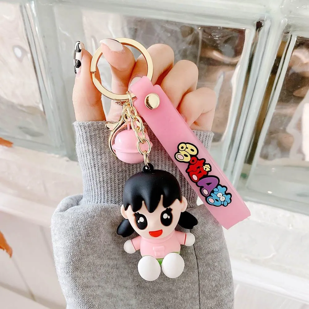 Doraemon Silicon Keychain With Bagcharm And Strap (Select From Drop Down Menu)