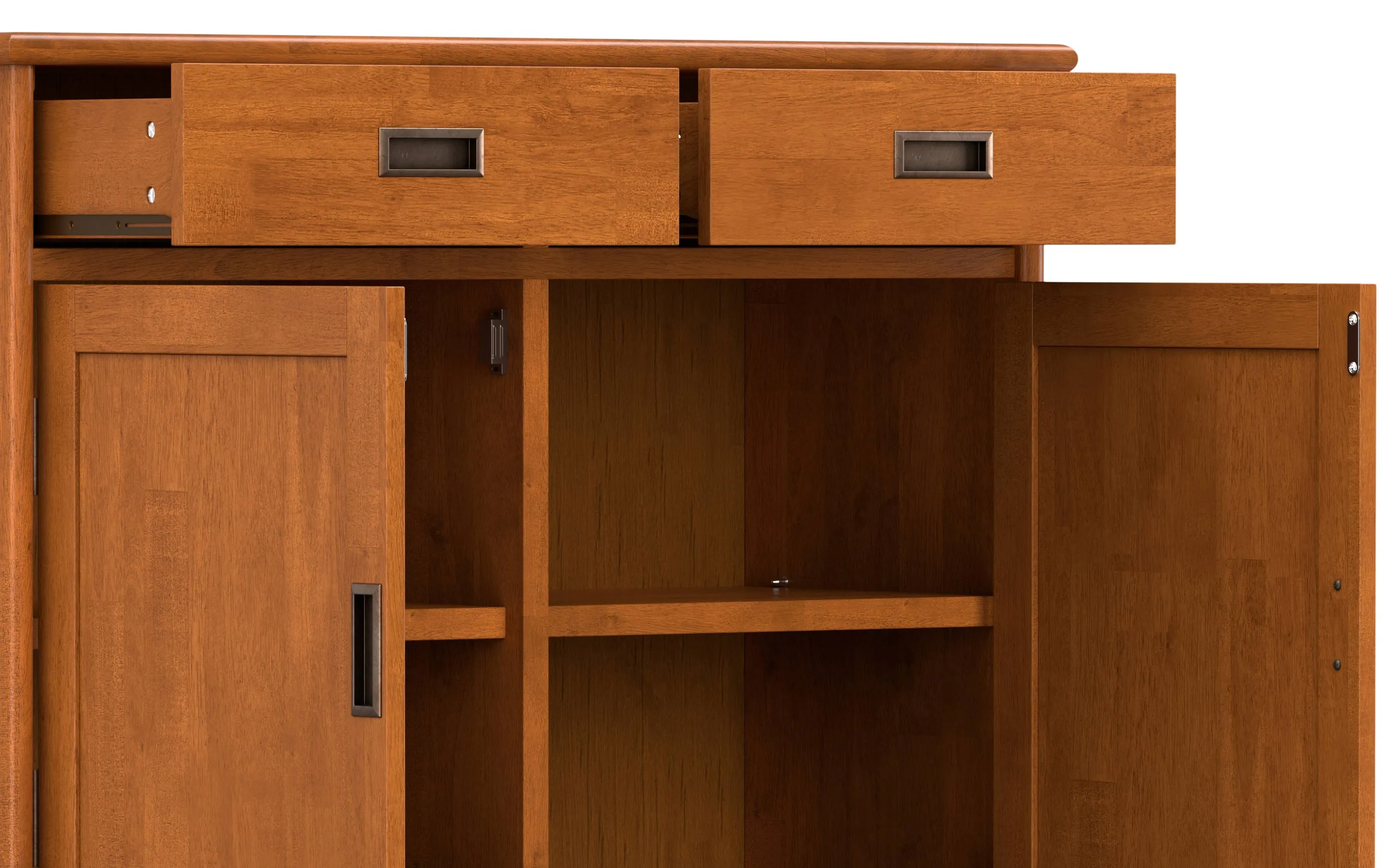 Draper Mid Century Entryway Storage Cabinet