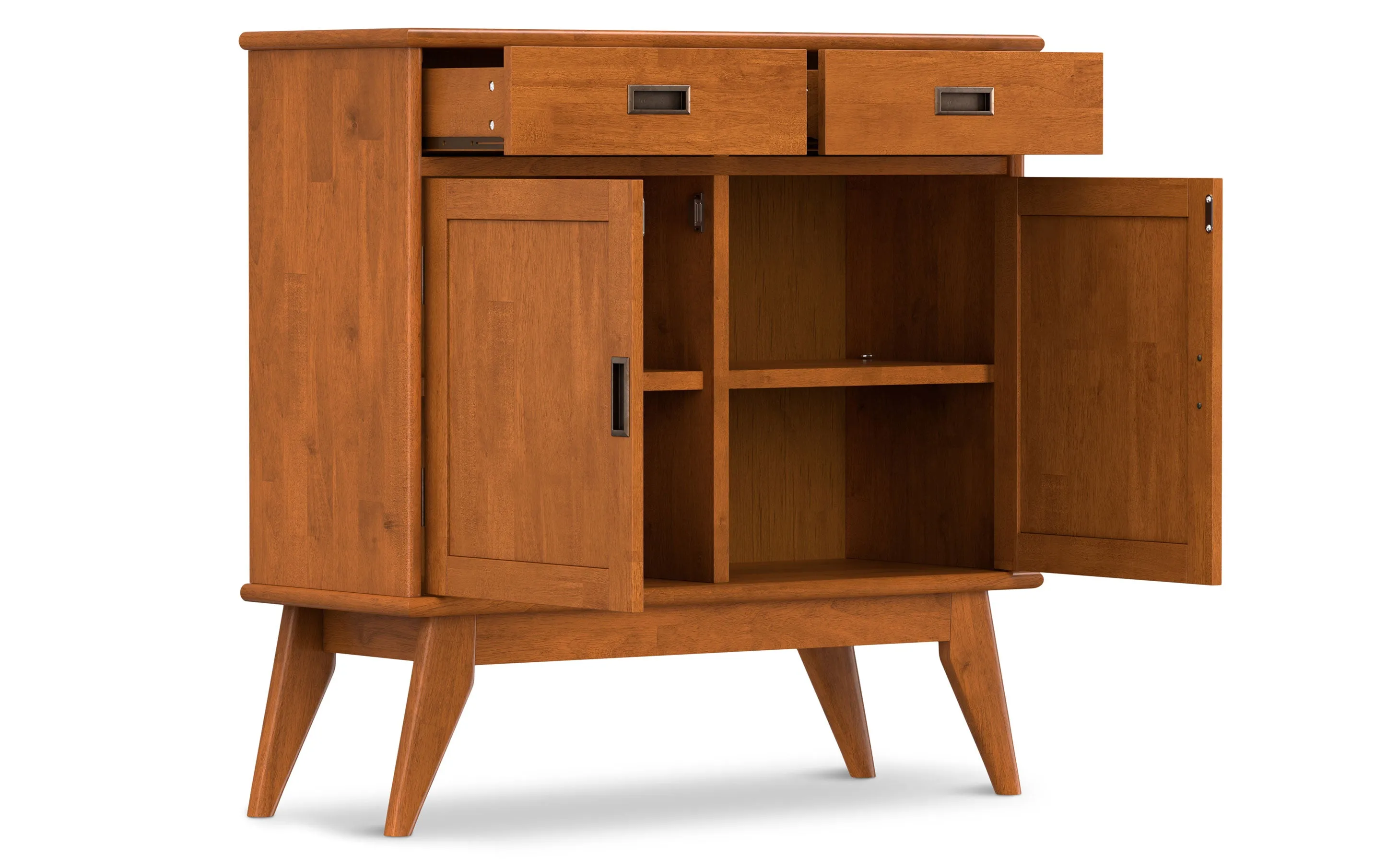 Draper Mid Century Entryway Storage Cabinet