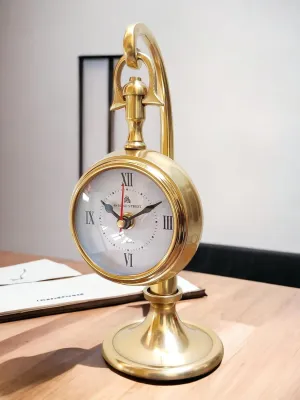 Eagle Enterprises Antique Hanging Table Clock Vintage Glass Clock Watch for Study Table, Decor, Office Desk, Home Decor, Wedding Gift Item
