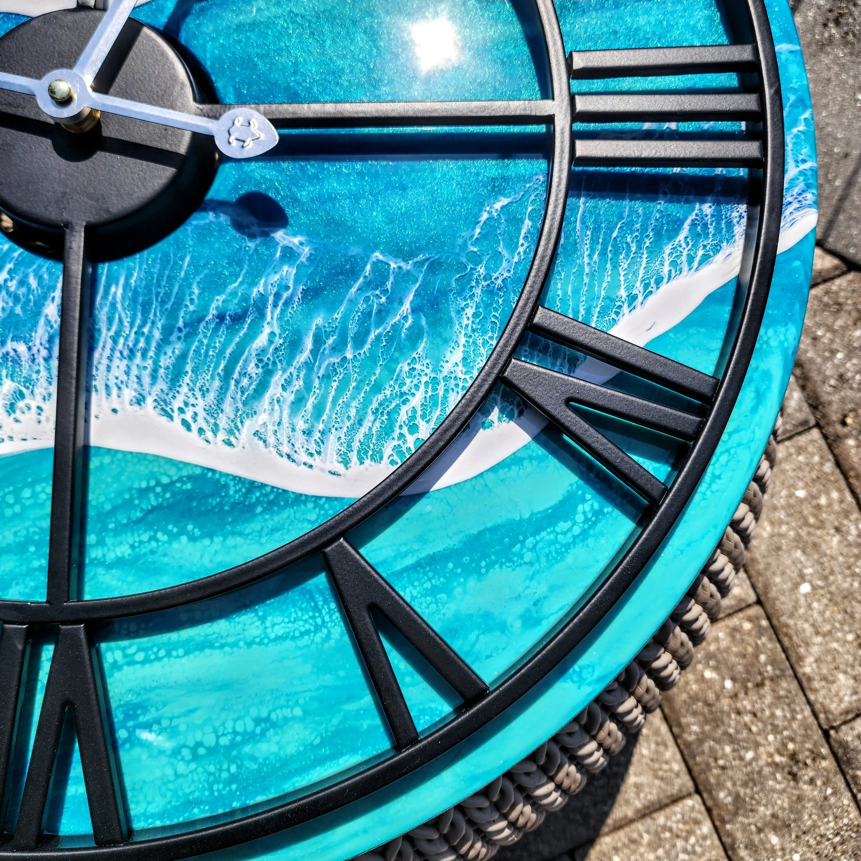 Floating Wave 20" Clock